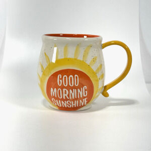 Good Morning Sunshine Large Round Coffee Mug by TAG Orange & Yellow EUC